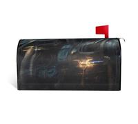 Copertura della cassetta postale del robot futuro con la chiusura magnetica 25.5x21 nelle decorazioni all'aperto durevoli per la stagione di festival