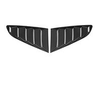 Copertura della feritoia per finestra, 2 pezzi Feritoia per finestrino laterale per auto Copertura parasole nera per parabrezza per Mustang 2015-2020 Copertura per finestrino di ventilazione lat