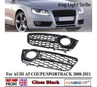 Copertura Della Lampada Della Nebbia Anteriore Per Audi A5 Benzina Diesel Coupe 2008 2009 2010 2011 A Nido D'ape Paraurti Anteriore Fendinebbia Griglie Copertura Nera