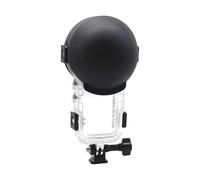 Copertura della lente in silicone Per Insta360 X5 Custodia invisibile per immersione, Cappuccio protettivo della lente Custodia subacquea del protettore della guardia della lente (Nero)