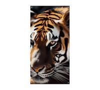Copertura della porta banner personalizzati animali selvatici tigre grande banner segno muro banner decorazione foto sfondo benvenuto festa decorazione