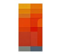 Copertura della porta banner personalizzati arancione e grigio astrattoGrande banner segno Wall Banner Decor Photo Background Benvenuto Holiday Party Decor