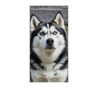 Copertura della porta banner personalizzati Husky DogLarge Banner segno Wall Banner Decor Photo Background Welcome Holiday Party Decor
