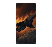 Copertura della porta Banner personalizzati per porte Un combattente JetLarge Banner segno Wall Banner Decor Photo Background Benvenuto Holiday Party Decor