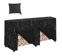 Copertura della ruota di legna da ardere - Rack di tronco in tessuto Oxford impermeabile, vestibilità regolabile | Protezione resistente alle intemperie, protezione esterna antivento, materiale