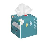 Copertura della scatola del tessuto della stampa dei simboli della cultura greca, supporto decorativo del contenitore del tessuto del cuoio per cucina, bagno