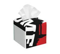 Copertura della scatola del tessuto della stampa della città romana, supporto decorativo della scatola del tessuto del supporto del cuoio per la cucina