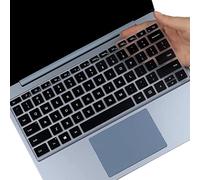 Copertura della tastiera per Microsoft Surface Laptop Go 3/2 12.4 pollici Touchscreen, copertura della tastiera in silicone (non adatta a 10,5 pollici)-Bk