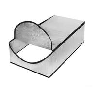 Copertura dell'isolamento della scala della soffitta con la chiusura lampo, isolamento della bolla del foglio di alluminio per le scale della mansarda, barriera di calore e freddo per il risparmio