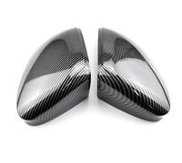Copertura dello Specchietto Retrovisore Compatibile Con Per Golf MK8 2020 2021 2022 Rivestimento Esterno Auto Custodia Nera Brillante Accessori Ricambio Assistenza Corsia(No Side Assist-2)