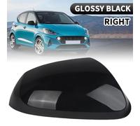 Copertura dello specchio a destra Compatibile con I10 2014 2015 2016 2017 Modelli Black Primer Primer Universal Fit Sostituzione Parte(1xRH Glossy Black)