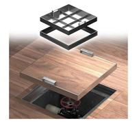 Copertura di accesso invisibile in acciaio inossidabile e telaio maniglia nascosta camera di ispezione Soluzione di accesso interno/esterno per un drenaggio efficace