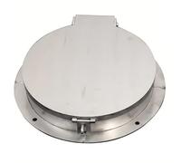 Copertura di accesso per fossa settica in acciaio inossidabile resistente con serratura, coperchio rotondo (70 x 6 cm), include 4 viti di montaggio, gestione sicura dei rifiuti