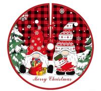 Copertura di base natalizia in tessuto morbido estetico, 90 cm, per creare una bella atmosfera di vacanza a casa (E)