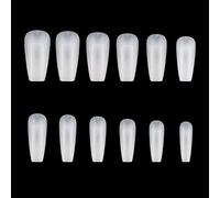 Copertura di estensione per unghie finte naturali trasparenti unghie finte artificiali scolpite con dita strumenti per manicure salone di bellezza casa ricariche kit colla gel acrilico quadrato con