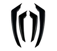 Copertura di finitura for presa d'aria laterale del paraurti anteriore compatibile con Stelvio 2017-2025 Kit splitter for telaio aspirazione cofano fendinebbia(Glossy Black)