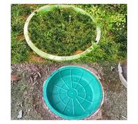 Copertura di ispezione in plastica verde resistente con telaio invisibile rotondo coperchio di accesso per fosse settiche acque reflue giardino fattoria e rimovibile