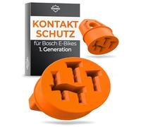 Copertura di protezione da contatto per bici elettrica Bosch, set da 2 pezzi, arancione, accessori per batteria eBike, cavo di ricarica, protezione contro pioggia, sporco e sporco