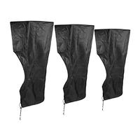 Copertura di protezione del motore della barca, nera impermeabile impermeabile alla pioggia Copertura completa del motore della barca fuoribordo di grado marino (44*47*37)