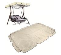 Copertura di protezione solare for soffitto oscillante da giardino esterno, solo parte superiore multicolore(Beige,190x132x15cm)