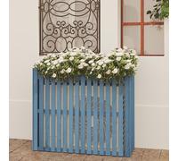 Copertura di recinzione, copertura di recinzione i Wood AC Unit Cover Privacy Fence Flower Stand Multicolor Multiple Sizes(Blue,85x35x84cm)