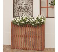 Copertura di recinzione, copertura di recinzione i Wood AC Unit Cover Privacy Fence Flower Stand Multicolor Multiple Sizes(Brown,105x45x99cm)