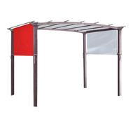 Copertura Di Ricambio For Pergole Copertura Durevole E Impermeabile Tessuto Di Poliestere Resistente Alle Intemperie Adattamento Universale For Patio E Giardino(Red,300 * 240cm)