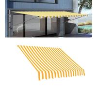 Copertura di ricambio impermeabile con protezione UV di alta qualità, 180 g/m², 100% poliestere, colore giallo e bianco, dimensioni: 285 cm