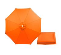 Copertura di ricambio impermeabile con protezione UV per ombrelloni da 2,5 m, 2,7 m, 3,0 m, 3,5 m, resistente, per balcone, giardino, piscina, spiaggia, 8 design a coste
