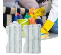 Copertura di ricambio in microfibra per tergicristalli Leifheit per piastrelle e vasca da bagno, progettata per una rimozione ottimale dello sporco (confezione da 4)