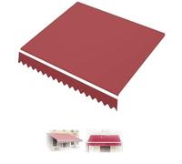 Copertura di ricambio in poliestere resistente, 2,4 x 1,5 m, 280 g/m², perfetta per tettoie per patio esterno, adatta per tende da 6 x 4 m, tessuto resistente alle intemperie.