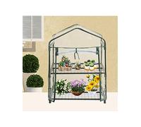 Copertura di ricambio in PVC per mini serra a 2 livelli, copertura di ricambio per serre in PVC, per piante, serra da esterno, protezione dal gelo freddo per piante da giardinaggio