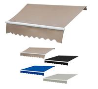 Copertura di ricambio manuale per tenda da sole, retrattile, 2,4 x 2 m, 3,7 x 3 m, 4,9 x 2,4 m, tenda parasole di ricambio, tessuto in poliestere impermeabile per il mercato domestico