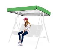 Copertura di ricambio per altalena da patio, baldacchino per dondolo da esterno a 2 o 3 posti, copertura superiore impermeabile, parasole di ricambio per amaca da giardino, veranda, verde erba, 210D
