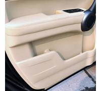 Copertura di ricambio per bracciolo per Honda CRV 2007-2012 porte anteriori 2 pezzi coppia beige in pelle microfibra progettata per resistenza e durata