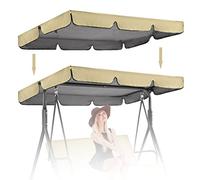 Copertura di ricambio per dondolo universale, impermeabile, resistente ai raggi UV, per ombrellone, altalena, amaca (solo copertura a baldacchino)