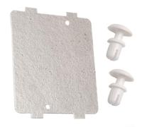 Copertura di ricambio per guida d'onda WB39X10034 per microonde GE con due pulsanti di blocco integrati e struttura in mica da 0,6 mm