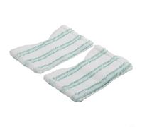 Copertura di ricambio per lavapavimenti Leifheit per piastrelle e vasca da bagno, panno in microfibra con aletta in gomma elastica, lavabile a 40 °C, ad alto assorbimento (confezione da 2)