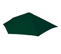 Copertura di ricambio per ombrellone a 5 costine, 2,7 m, 300 cm, rotonda, in tessuto, impermeabile, verde, per esterni, patio, durevole e resistente ai raggi UV