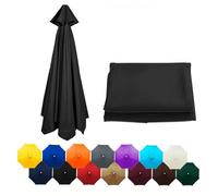 Copertura di ricambio per ombrellone - Copertura superiore in tessuto protettivo dai raggi UV per ombrellone a sbalzo a 6/8 stecche, facile da installare