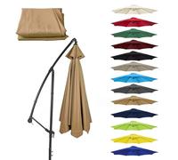 Copertura Di Ricambio Per Ombrellone Da Giardino 300/270/200cm 6 Stecche/8 Stecche Telo Di Ricambio Per Ombrellone Impermeabile/Protettivo UV/Air Vent/Lavabile Tettoia Di Ricambio Per Ombrellone(Color