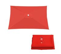 Copertura Di Ricambio Per Ombrellone Da Giardino, Telo Di Rechange 2x2 3x2 2.5x2.5 3x3m, 4/6/8 Stecche, Parasole Impermeabile E Resistente Ai Raggi UV, Vela Di Ricambio In Tessuto(Red,2X3m)