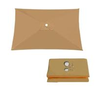 Copertura Di Ricambio Per Ombrellone Da Giardino, Telo Di Rechange 2x2 3x2 2.5x2.5 3x3m, 4/6/8 Stecche, Parasole Impermeabile E Resistente Ai Raggi UV, Vela Di Ricambio In Tessuto(Khaki,2X3m)