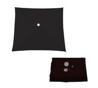 Copertura Di Ricambio Per Ombrellone Da Giardino, Telo Di Rechange 2x2 3x2 2.5x2.5 3x3m, 4/6/8 Stecche, Parasole Impermeabile E Resistente Ai Raggi UV, Vela Di Ricambio In Tessuto(Black,2.7X2.7m)