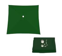 Copertura Di Ricambio Per Ombrellone Da Giardino, Telo Di Rechange 2x2 3x2 2.5x2.5 3x3m, 4/6/8 Stecche, Parasole Impermeabile E Resistente Ai Raggi UV, Vela Di Ricambio In Tessuto(Green,2.7X2.7m)