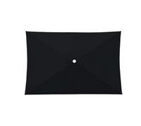Copertura di ricambio per ombrellone quadrato, 3 x 3 x 2 m, impermeabile, in tessuto, facile da installare (nero, confezione da 2)