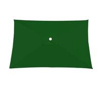 Copertura di ricambio per ombrellone quadrato da patio, impermeabile, 3 x 3 m/3 x 2 m, facile da installare, tessuto verde per ombrellone da giardino (confezione da 2)