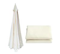 Copertura Di Ricambio Per Ombrellone Telo superiore for ombrellone, sostituibile, telo copriombrellone, telo copriombrellone da giardino, telo copriombrellone antipioggia per la protezione solare(Whit