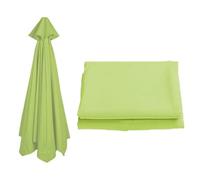 Copertura di ricambio per ombrelloni offset da 2,4 m e 3 m, tessuto resistente per 6 e 8 costole, colore verde, adatta a 6 raggi/2,5 m, migliora la tua decorazione esterna