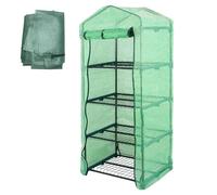 Copertura di ricambio per serra - Copripiante da giardino in PVC impermeabile, cerniera arrotolabile con coperchio per serra, protezione per la casa verde trasparente di ricambio per uso giardino